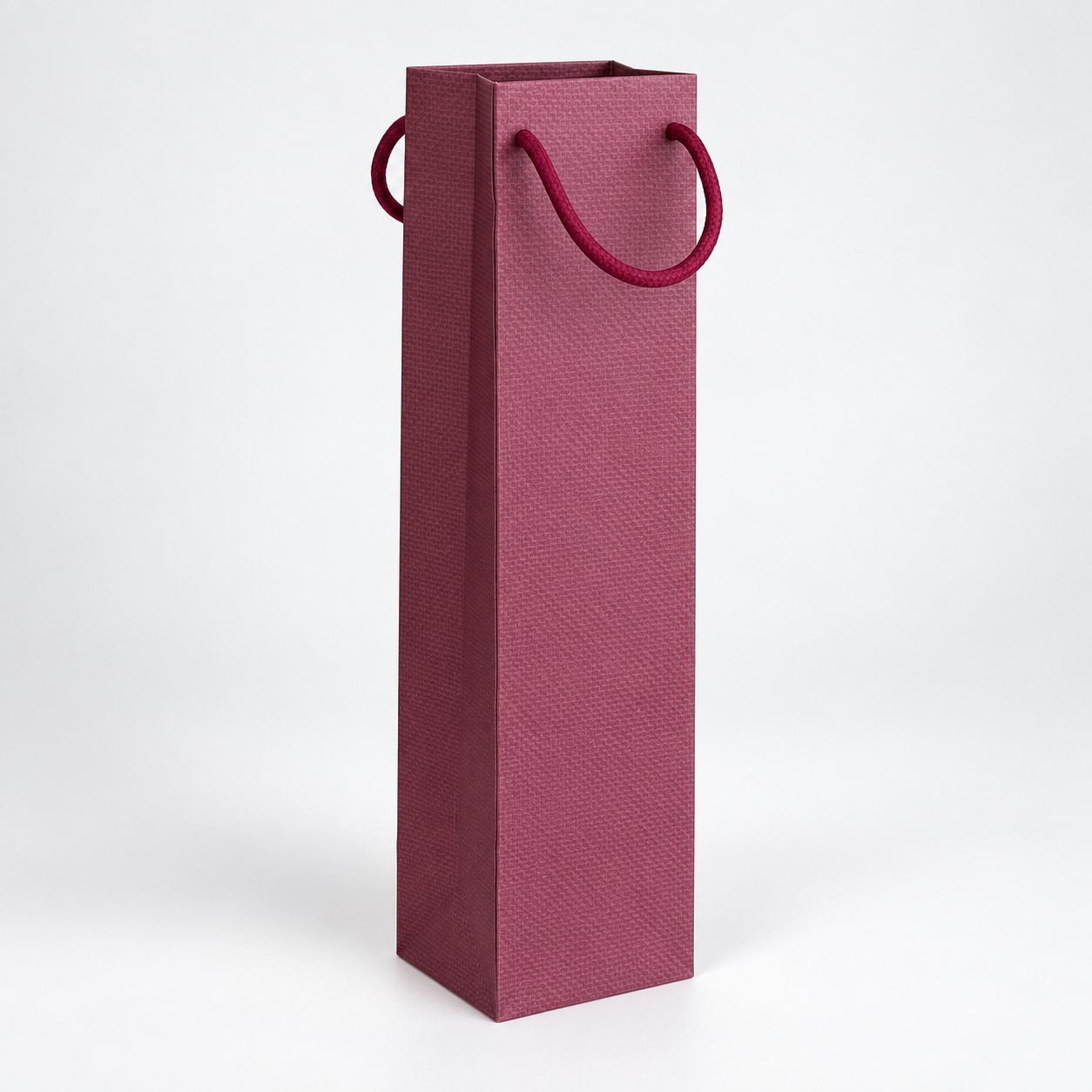 Burgundy gift bag for a single bottle of wine